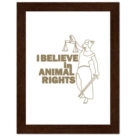 animal rights framed poster product image